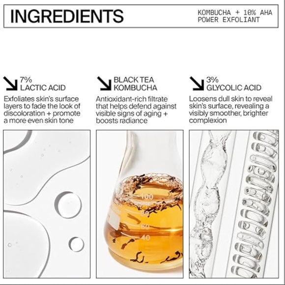 Youth to the People Kombucha +10% AHA Power Exfoliant Overnight Resurfacing Peel - Picture 2 of 2